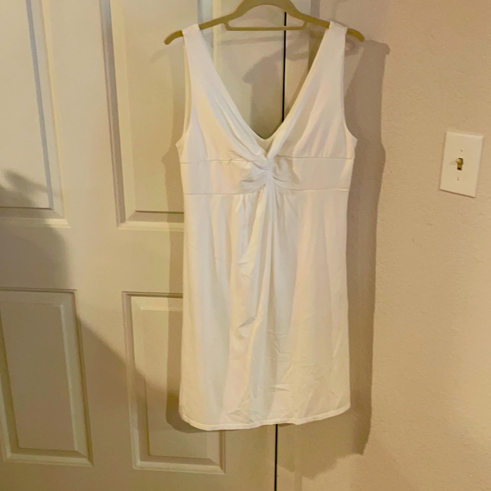 Super comfy and cute white mini dress